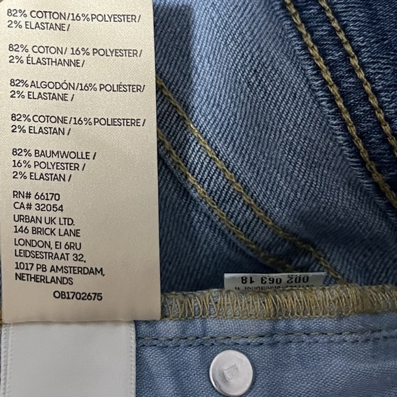 Anthropologie Pilcro Straight Leg Medium High Rise Size 28 Blue Medium Wash - Picture 6 of 6